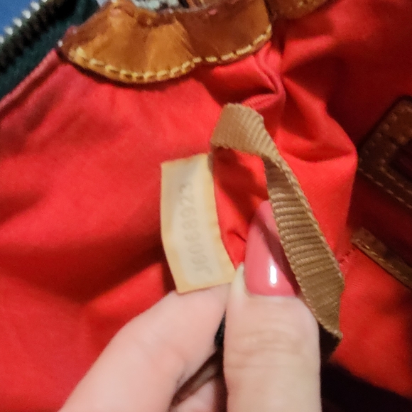 Dooney & Bourke Chestnut Leather Satchel - Picture 5 of 6